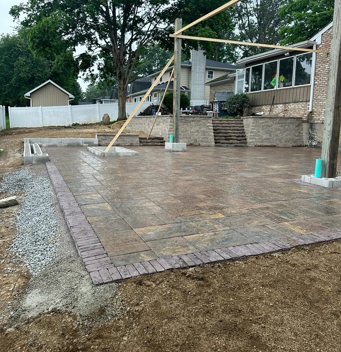 Paver patio project in Wadsworth, Ohio